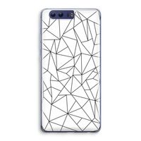 Geometrische lijnen zwart: Honor 9 Transparant Hoesje