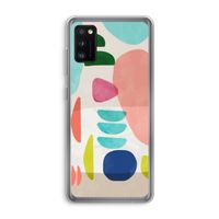 Bold Rounded Shapes: Samsung Galaxy A41 Transparant Hoesje