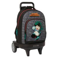 Schoolrugzak met Wielen My Hero Academia Zwart 33 x 45 x 22 cm