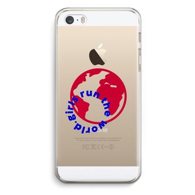 Run The World: iPhone 5 / 5S / SE Transparant Hoesje