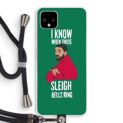 Sleigh Bells Ring: Pixel 4 XL Transparant Hoesje met koord
