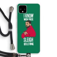 Sleigh Bells Ring: Pixel 4 XL Transparant Hoesje met koord