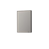 Spiegel INK SP19 Rechthoek In Stalen Kader Met Indirecte Colour Changing LED Verlichting 60 x 4 x 80 cm Mat Zwart