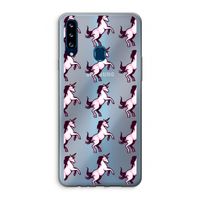 Musketon Unicorn: Samsung Galaxy A20s Transparant Hoesje