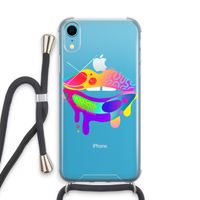 Lip Palette: iPhone XR Transparant Hoesje met koord