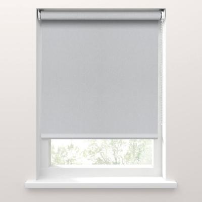 Leen Bakker - Fenstr Rolgordijn Rimini Screen - Wit Grijs (10029) - Polyester - Grijs#Wit - 120x10x10 Cm