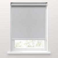 Leen Bakker - Fenstr Rolgordijn Rimini Screen - Wit Grijs (10029) - Polyester - Grijs#Wit - 120x10x10 Cm