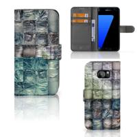 Wallet Case met Pasjes Samsung Galaxy S7 Edge Spijkerbroeken Wallet Case met Pasjes Samsung Galaxy S7 Edge Spijkerbroeken