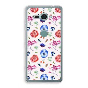 Bloemetjes: Sony Xperia XZ2 Compact Transparant Hoesje