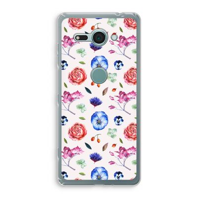 Bloemetjes: Sony Xperia XZ2 Compact Transparant Hoesje