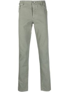 Brunello Cucinelli pantalon droit à coupe cinq poches - Vert