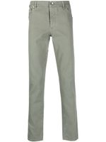 Brunello Cucinelli pantalon droit à coupe cinq poches - Vert