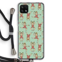 Gymboys: Samsung Galaxy A22 5G Transparant Hoesje met koord