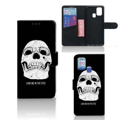 Telefoonhoesje met Naam Samsung Galaxy M31 Skull Eyes Telefoonhoesje met Naam Samsung Galaxy M31 Skull Eyes