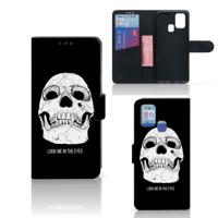 Telefoonhoesje met Naam Samsung Galaxy M31 Skull Eyes