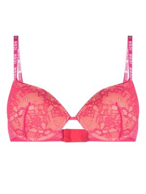 DSQUARED2 soutien-gorge à fleurs en dentelle - Rose