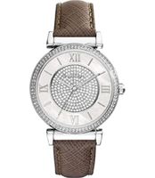 Horlogeband Michael Kors MK2377 Leder Grijs 18mm - thumbnail