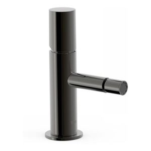 Bidetkraan Tres Study | Opbouw | Mengkraan | 1-knop | Rond | Zwart metallic