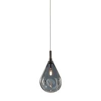 Bomma Soap Mini Single Hanglamp - Zilver glas - Antraciet fitting