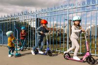 EURO PLAY MMD053 scooter Kinderen Step met drie wielen Geel - thumbnail