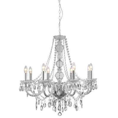 Searchlight Grote kroonluchterMarie Therese Ø 74cm transparant - 8888-8CL