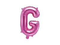 Folieballon Letter 'G' Donker Roze - 35cm