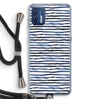 Verrassende lijnen: Motorola Moto G9 Plus Transparant Hoesje met koord