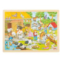 Goki houten legpuzzel kinderboerderij, 48st. Goki houten legpuzzel kinderboerderij, 48st.