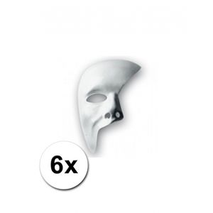 6 witte maskers phantom of the opera