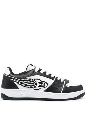 Enterprise Japan baskets en cuir à logo - Noir