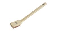 Napoleon Essential messing grillborstel met houten handvat