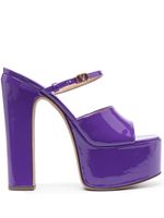 Valentino Garavani mules Tan-Go 170 mm à plateforme - Violet