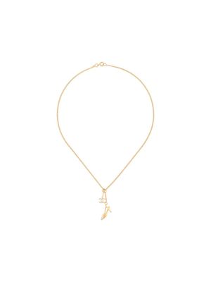 CHANEL Pre-Owned collier CC Heel à pendentif logo - Or