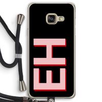 Monogram: Samsung Galaxy A3 (2016) Transparant Hoesje met koord