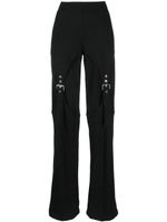 Blumarine pantalon évasé à détail de boucle - Noir - thumbnail