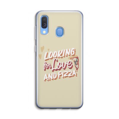 Pizza is the answer: Samsung Galaxy A40 Transparant Hoesje