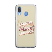Pizza is the answer: Samsung Galaxy A40 Transparant Hoesje