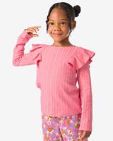 HEMA Kindershirt structuur roze (roze)