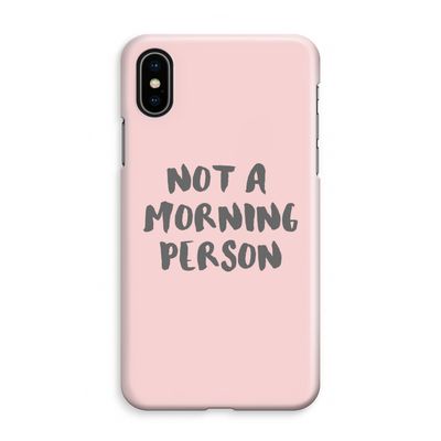 Morning person: iPhone XS Max Volledig Geprint Hoesje