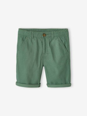 Chino bermuda voor jongens groen