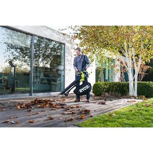 Ryobi OBV18 cordless leaf blowers 200 km/h Zwart, Geel 18 V