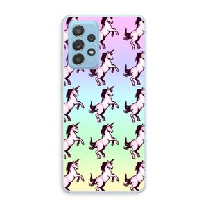 Musketon Unicorn: Samsung Galaxy A73 Transparant Hoesje