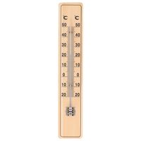 Thermometer buiten - beukenhout - 20 cm - thumbnail