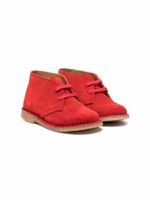 Gallucci Kids bottines lacées en daim - Rouge