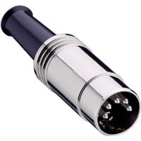 Lumberg 0131 08-1 DIN-connector Stekker, recht Aantal polen: 8 Zilver 1 stuk(s)