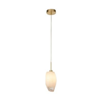 Searchlight 1-lichts hanglampRocky met wit glas - 23141-1SB