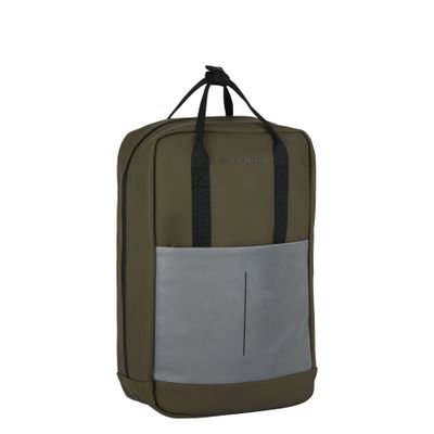 New Rebels Bowie Cape Coral Olijf Groen 15L Rugzak Reflectie Waterafstotend Laptop 13.3