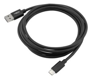 Ansmann USB-kabel USB 3.2 Gen1 (USB 3.0 / USB 3.1 Gen1) USB-A stekker, USB-C stekker 2.00 m Zwart Aluminium-stekker, TPE-mantel, Stekker past op beide manieren