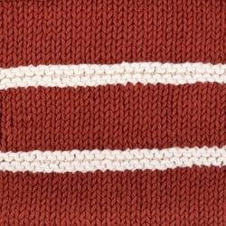 Yarn and Colors Striped Jumper Reversed Breipakket 6 XL Chestnut