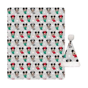 Disney Minnie & Mickey Mouse Fleeceplaid + Muts Winter - 100 x 140 + 25 x 43 cm - Polyester